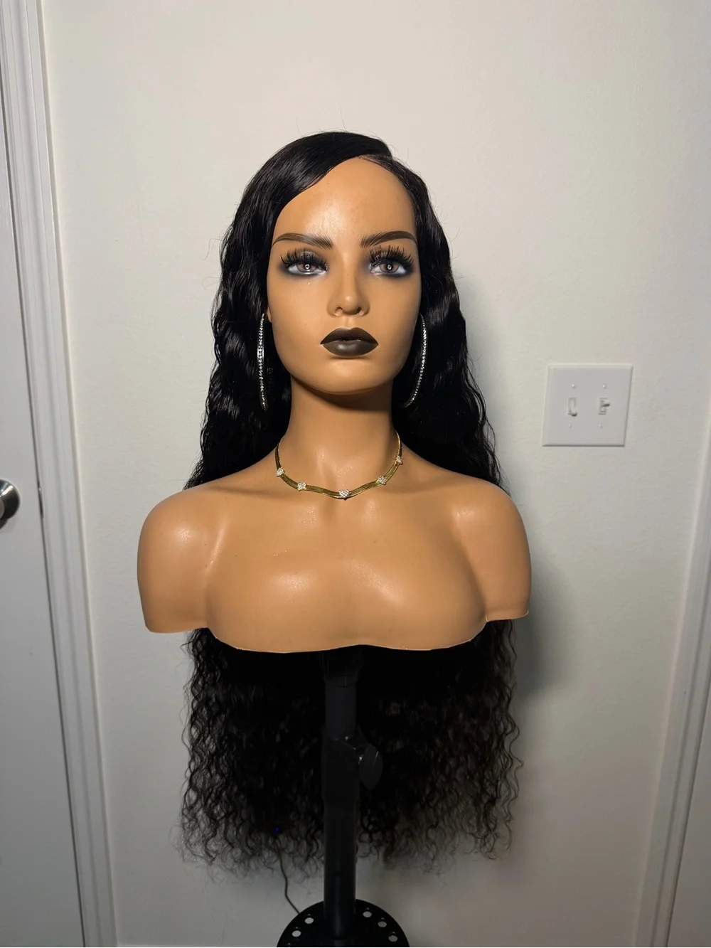 32” Top Quality 6x6 HD Lace Closure Wig, Raw Virgin Human Hair, 200% Density